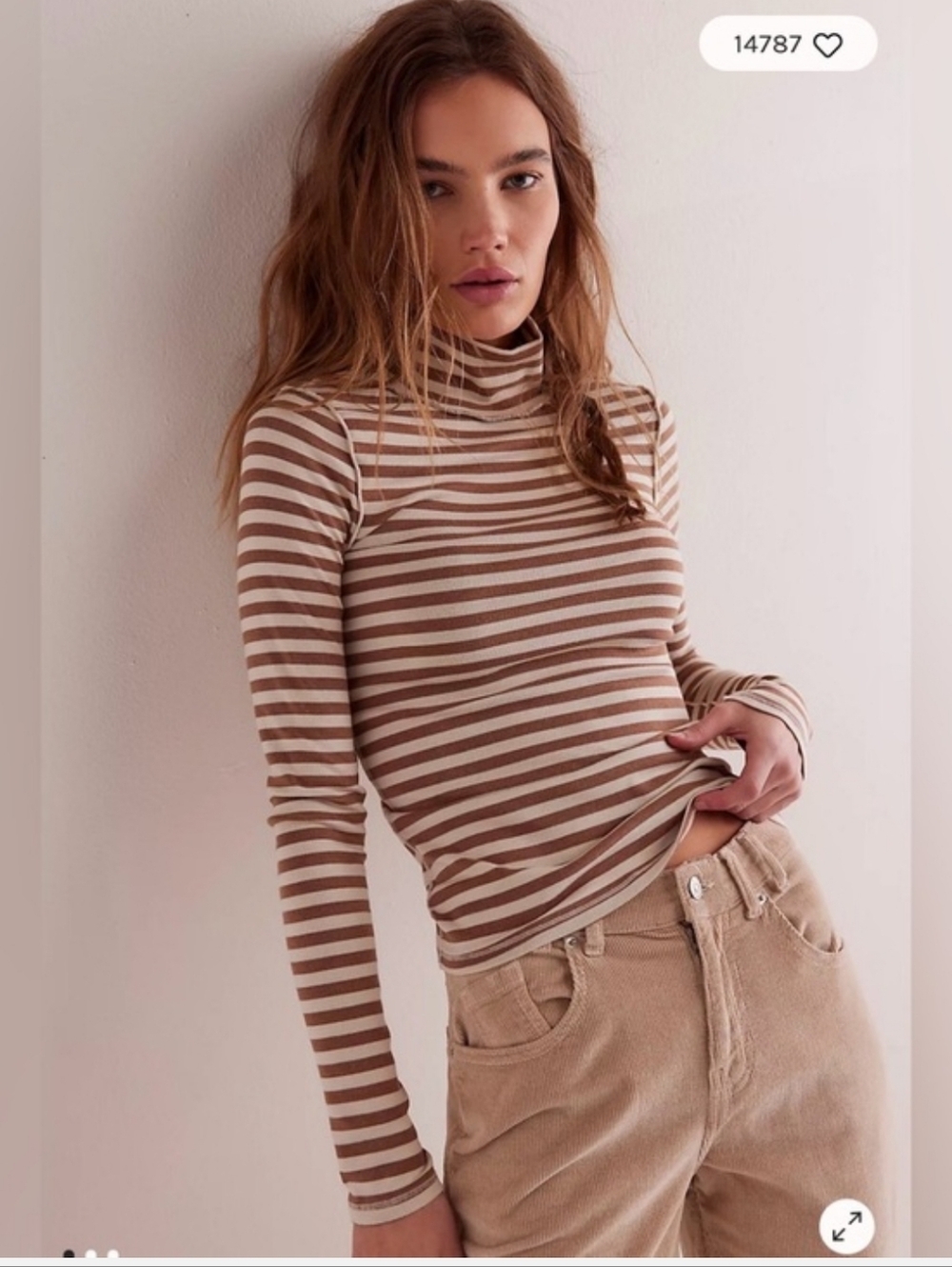 Free People We The Free Good Good Turtleneck. NWT. Violet mist
